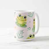 Cute kikkers Patroon Koffiemok (Voorkant rechts)