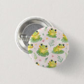 Cute kikkers Patroon Ronde Button 3,2 Cm (Voorkant /achterkant)