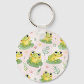 Cute kikkers Patroon Sleutelhanger (Voorkant)