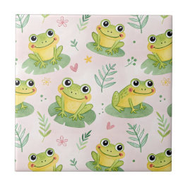Cute kikkers Patroon Tegeltje