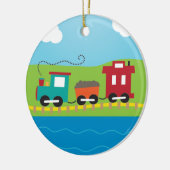 Cute Kind Choo Choo Train Keramisch Ornament (Links)