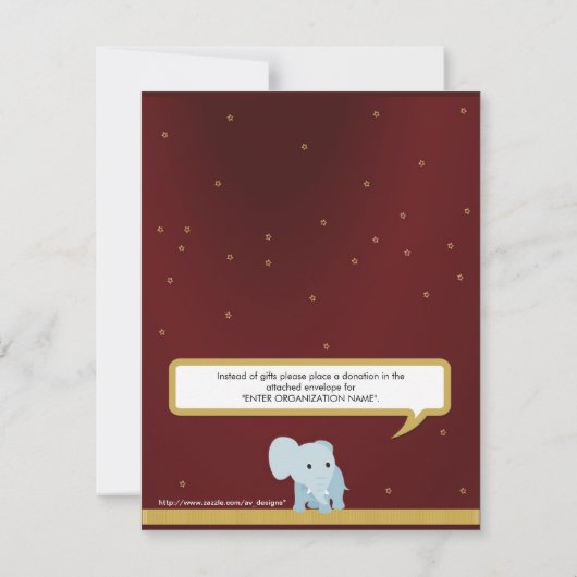 Cute Kind Circus Tickets Birthday Party Kaart (Achterkant)