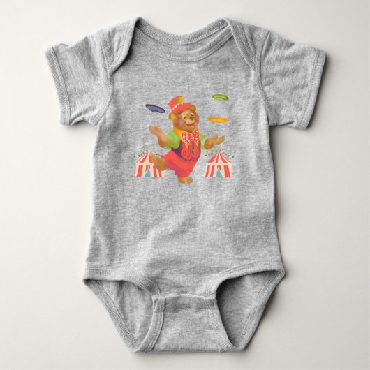 Cute Kind Circusbeer Eén-delig Rompertje Romper (Voorkant)