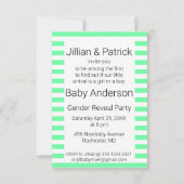 Cute Kind Fun Gender onthult Sunhat Boy Painting Kaart (Achterkant)