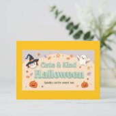 “Cute & Kind Halloween” Collectie Kaart (Staand voorkant)