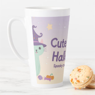 🧡 ✨ “Cute & Kind Halloween” Collectie 🎃🌿 Latte Mok