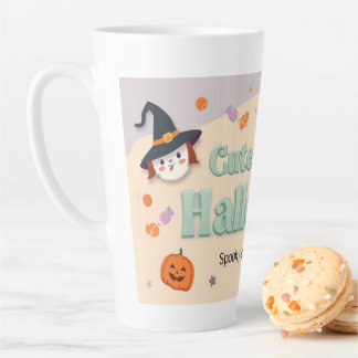 🧡 ✨ “Cute & Kind Halloween” Collectie 🎃🌿 Latte Mok