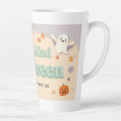 🧡 ✨ “Cute & Kind Halloween” Collectie 🎃🌿 Latte Mok (Rechts)