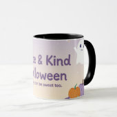 🧡 ✨ “Cute & Kind Halloween” Collectie 🎃🌿 Mok (Voorkant rechts)