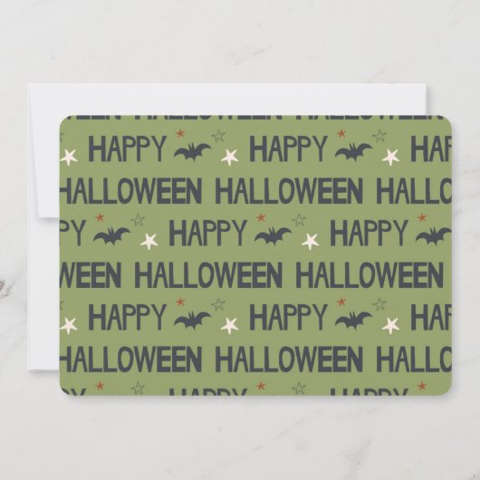 Cute Kind Halloween Costume Party Kaart (Achterkant)