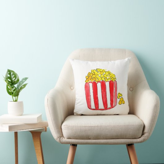 Cute kind popcorn film night kussen (Stoel)