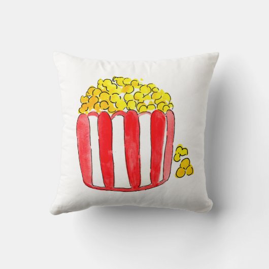 Cute kind popcorn film night kussen (Achterkant)