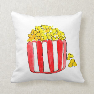 Cute kind popcorn film night kussen