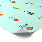 Cute kinder ABC Alphabet Poster | Kinderwandkunst (Hoek)