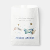 Cute Kinder Airplane Sky Stars Preschool Afstudere Bedankzakje (Voorkant)