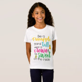 Cute kinder anananas art t shirt (Voorkant volledig)