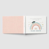 Cute Kinder Boho Rainbow Stars Preschool Afstudere Gastenboek (Volledig)