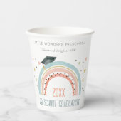 Cute Kinder Boho Rainbow Stars Preschool Afstudere Papieren Bekers (Voorkant)