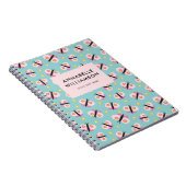 Cute Kinder Butterfly-patroon Notitieboek (Rechterzijde)