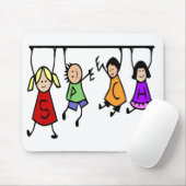 Cute Kinder Cartoon Speech Therapist art. Muismat (Met muis)