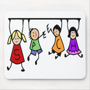 Cute Kinder Cartoon Speech Therapist art. Muismat