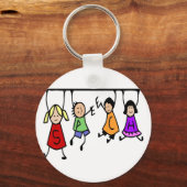 Cute Kinder Cartoon Speech Therapist art. Sleutelhanger (Voorkant)