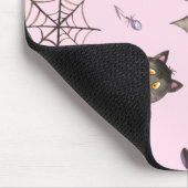 Cute Kinder Cat Bat Spider Halloween Pattern Muismat (Hoek)