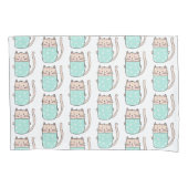 Cute Kinder Cat Pattern Kussensloop (Voorkant)