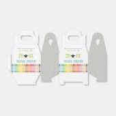 Cute Kinder Crayon Fun Rainbow Preschool Afstudere Bedankdoosjes (Uitgevouwen)