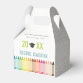 Cute Kinder Crayon Fun Rainbow Preschool Afstudere Bedankdoosjes (Voorkant Zijde)