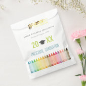 Cute Kinder Crayon Fun Rainbow Preschool Afstudere Bedankzakje (Gezegeld)