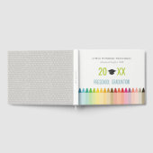 Cute Kinder Crayon Fun Rainbow Preschool Afstudere Gastenboek (Volledig)