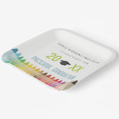 Cute Kinder Crayon Fun Rainbow Preschool Afstudere Papieren Bordje (Gebogen)