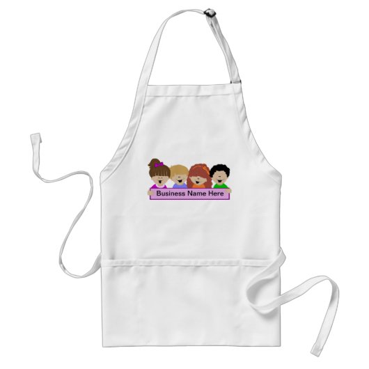 Cute Kinder Daycare Apron Standaard Schort (Voorkant)