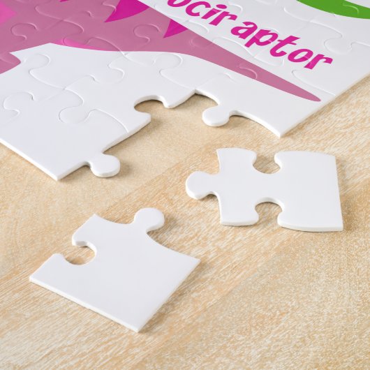 Cute Kinder Dinosaur Legpuzzel (Zijkant)