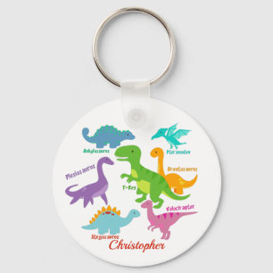 Cute Kinder Dinosaur Names Sleutelhanger