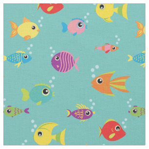 Cute Kinder Fish Baby Nursery Tropical Aquarium Stof