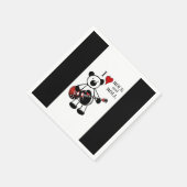 Cute Kinder Guitar Rock en Roll Teddy Music Party Servet (Hoek)