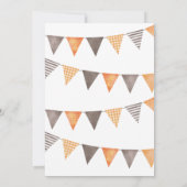 Cute Kinder Halloween Birthday Party Invitation Kaart (Achterkant)