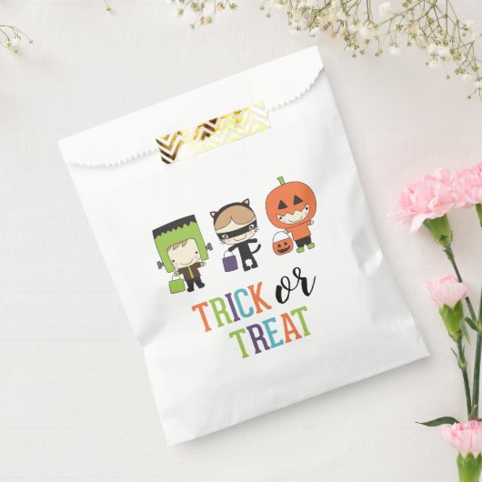 Cute kinder Halloween Birthday Trick or treat Part Bedankzakje (Gezegeld)
