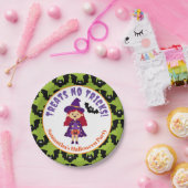 Cute Kinder Halloween Costume Party Papieren Bordje (Feest)