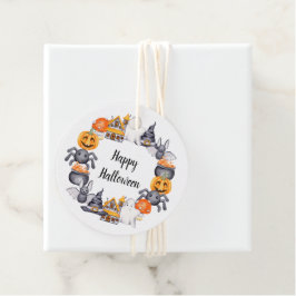 Cute Kinder Halloween Party Bedankjes Labels