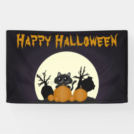 Cute Kinder Halloween Party Black Cat Graveyard Spandoek