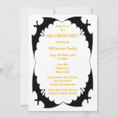 Cute  Kinder Halloween Party Kaart (Achterkant)