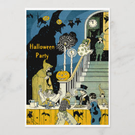 Cute Kinder Halloween Party Kaart