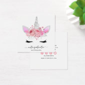 Cute Kinder Jewelry Unicorn Earring Vierkante Visitekaartjes (Bureau)
