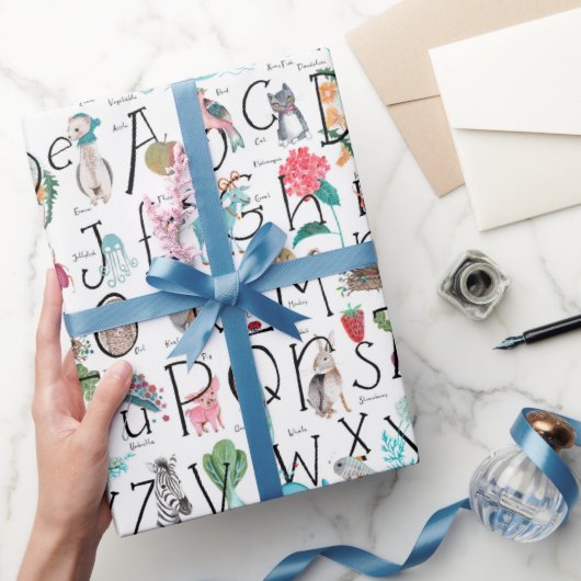 Cute kinder kinderdagverblijf ABC | Alfabet Cadeaupapier (Geschenken)