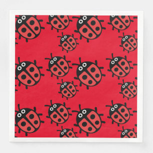 Cute Kinder ladybird Family Napkin Servet