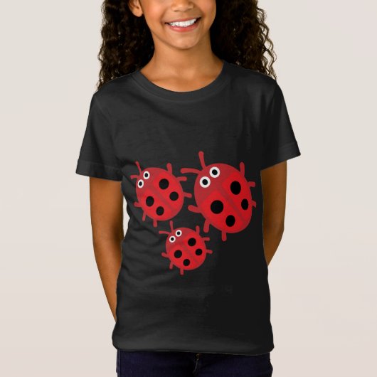 Cute Kinder ladybird Family T-Shirt (Voorkant)