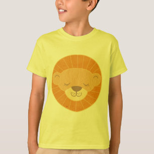 Cute Kinder Lion Head T-shirt